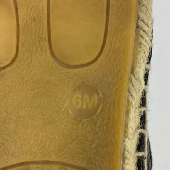 Vince Ronan Soft Leather Espadrille Flats Black Size 6 Women Shoes Spain Booties - Picture 11 of 13